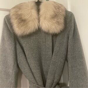 Cole Haan Belted Waist Wool & Alpaca-Blend Coat. Size 4.BNWT. MSRP $650.